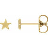 14K Yellow 4 mm Star Friction Post & Back Earrings Siddiqui Jewelers