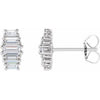 14K White 1/2 CTW Lab-Grown Diamond Earrings Siddiqui Jewelers