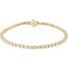 14K Yellow 2 1/2 CTW Lab-Grown Diamond 7" Line Bracelet Siddiqui Jewelers