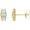 14K Yellow 1/2 CTW Lab-Grown Diamond Earrings Siddiqui Jewelers