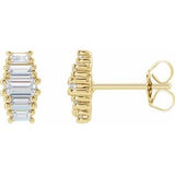 14K Yellow 1/2 CTW Lab-Grown Diamond Earrings Siddiqui Jewelers