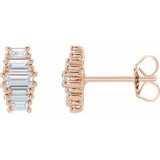 14K Rose 1/2 CTW Lab-Grown Diamond Earrings Siddiqui Jewelers