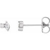 Platinum .08 CTW Natural Diamond Earrings Siddiqui Jewelers