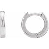 Sterling Silver 12 mm Hinged Hoop Earrings Siddiqui Jewelers