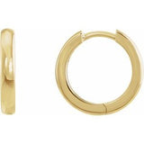 14K Yellow 15 mm Hinged Hoop Earrings Siddiqui Jewelers