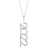 Platinum 2022 Year 16-18" Necklace Siddiqui Jewelers