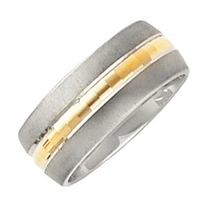 14K White & Yellow 8 mm Design Band Size 10 - Siddiqui Jewelers
