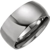 Titanium 10 mm Domed Polished Band Size 9-Siddiqui Jewelers