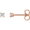 14K Rose 1/6 CTW Lab-Grown Diamond Earrings Siddiqui Jewelers