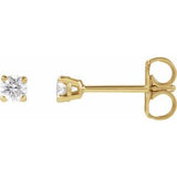 14K Yellow 1/6 CTW Lab-Grown Diamond Earrings Siddiqui Jewelers