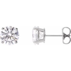 14K White 2 1/2 CTW Lab-Grown Diamond Earrings Siddiqui Jewelers