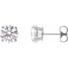 14K White  3 CTW Lab-Grown Diamond Stud Earrings Siddiqui Jewelers