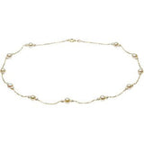 14K Yellow Freshwater Cultured Pearl 17" Necklace - Siddiqui Jewelers