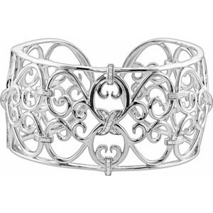 Filigree Scroll Cuff Bracelet - Siddiqui Jewelers