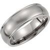 Titanium 7 mm Grooved & Satin Finish Band Size 9 - Siddiqui Jewelers