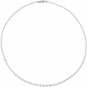 14K White 5 CTW Diamond 18" Necklace - Siddiqui Jewelers