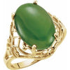 Nephrite Jade Openwork Ring - Siddiqui Jewelers