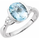 Accented Half Bezel Ring - Siddiqui Jewelers