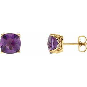 Genuine Amethyst Earrings - Siddiqui Jewelers