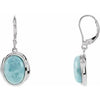 Larimar Lever Back Earrings - Siddiqui Jewelers