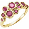 14K Yellow Ruby Bezel-Set Ring - Siddiqui Jewelers