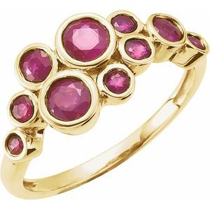 14K Yellow Ruby Bezel-Set Ring - Siddiqui Jewelers