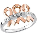 14K White/Rose .08 CTW Diamond Me & My Two Friends® Ring - Siddiqui Jewelers