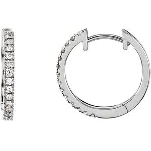Diamond Hoop Earrings for Dangles - Siddiqui Jewelers