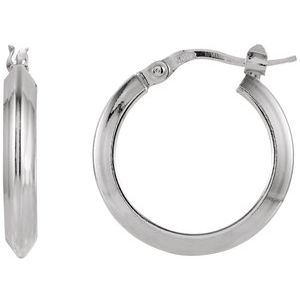 Sterling Silver 15 mm - Siddiqui Jewelers