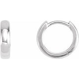 Sterling Silver 10 mm Hoop Earrings Siddiqui Jewelers