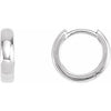 Platinum 10 mm Hoop Earrings Siddiqui Jewelers