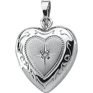Sterling Silver Heart Locket - Siddiqui Jewelers