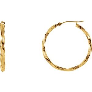 Twisted Hoop Earrings - Siddiqui Jewelers