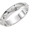 Sterling Silver Rosary Ring Size 10-Siddiqui Jewelers