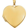 14K Yellow Heart Locket - Siddiqui Jewelers