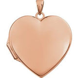 14K Rose Heart Locket - Siddiqui Jewelers