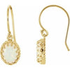 14K Yellow Opal Earrings - Siddiqui Jewelers