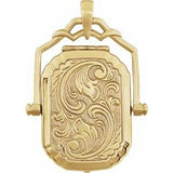 14K Yellow Swivel Locket - Siddiqui Jewelers