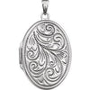 Sterling Silver Oval Locket-Siddiqui Jewelers