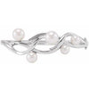 Sterling Silver Freshwater Cultured Pearl Bangle 6.5" Bracelet - Siddiqui Jewelers