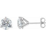 14K White 1 1/2 CTW Diamond Stud Earrings-Siddiqui Jewelers