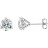 14K White 2 CTW Natural Diamond Stud Earrings Siddiqui Jewelers