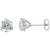 14K White 2 CTW Diamond Stud Earrings-Siddiqui Jewelers
