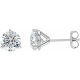 14K White 1 1/2 CTW Natural Diamond Stud Earrings Siddiqui Jewelers