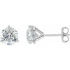 18K White 1 1/2 CTW Natural Diamond Stud Earrings Siddiqui Jewelers