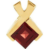 14K Yellow Mozambique Garnet Pendant - Siddiqui Jewelers