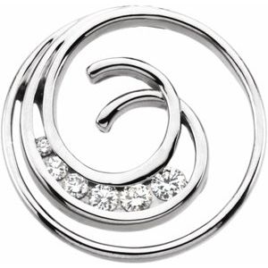 Journey Diamond Spiral Pendant - Siddiqui Jewelers