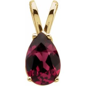 Genuine Rhodolite Garnet Pendant - Siddiqui Jewelers