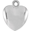 Sterling Silver 10.85x8.9 mm Puffed Heart Charm - Siddiqui Jewelers