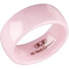 Pink Ceramic Couture® 7.5 mm Domed Band Size 4.5 - Siddiqui Jewelers